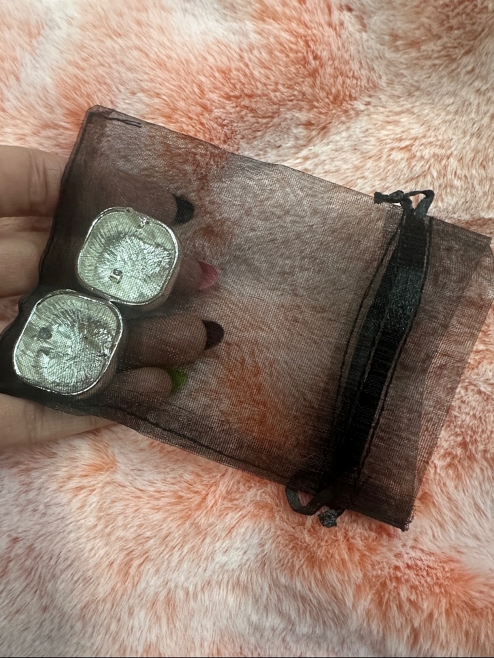 Nordstrom Rack Large Square Pebble Earrings - Picture 5 of 6